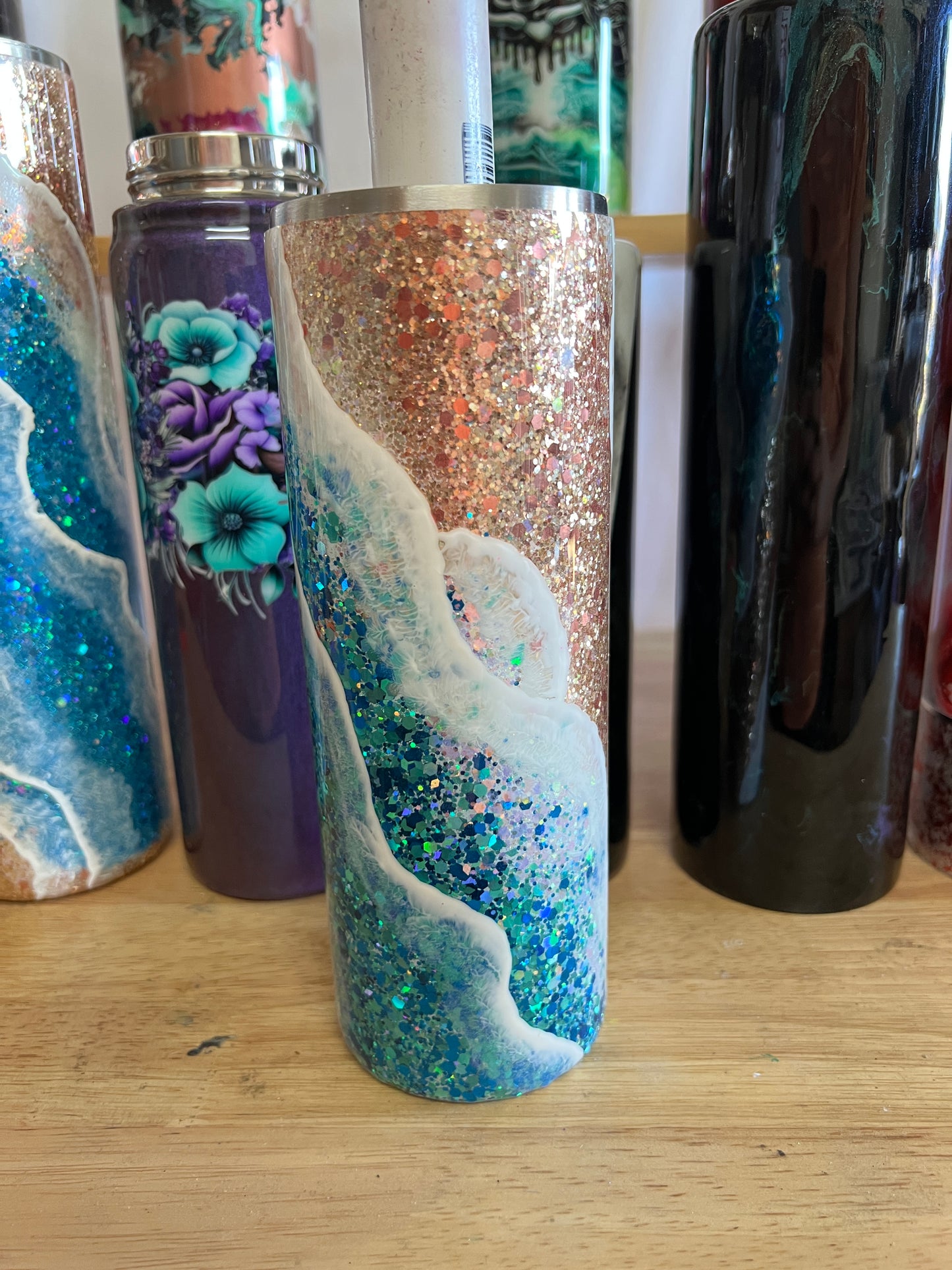 Glitter beach cup